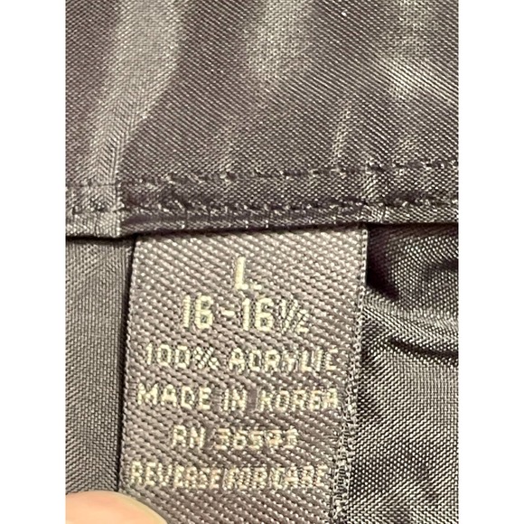 Van Heusen Long Sleeve Shirt Plaid Gray Mens Large Flannel New w Tags 572 S1275 - Picture 7 of 7